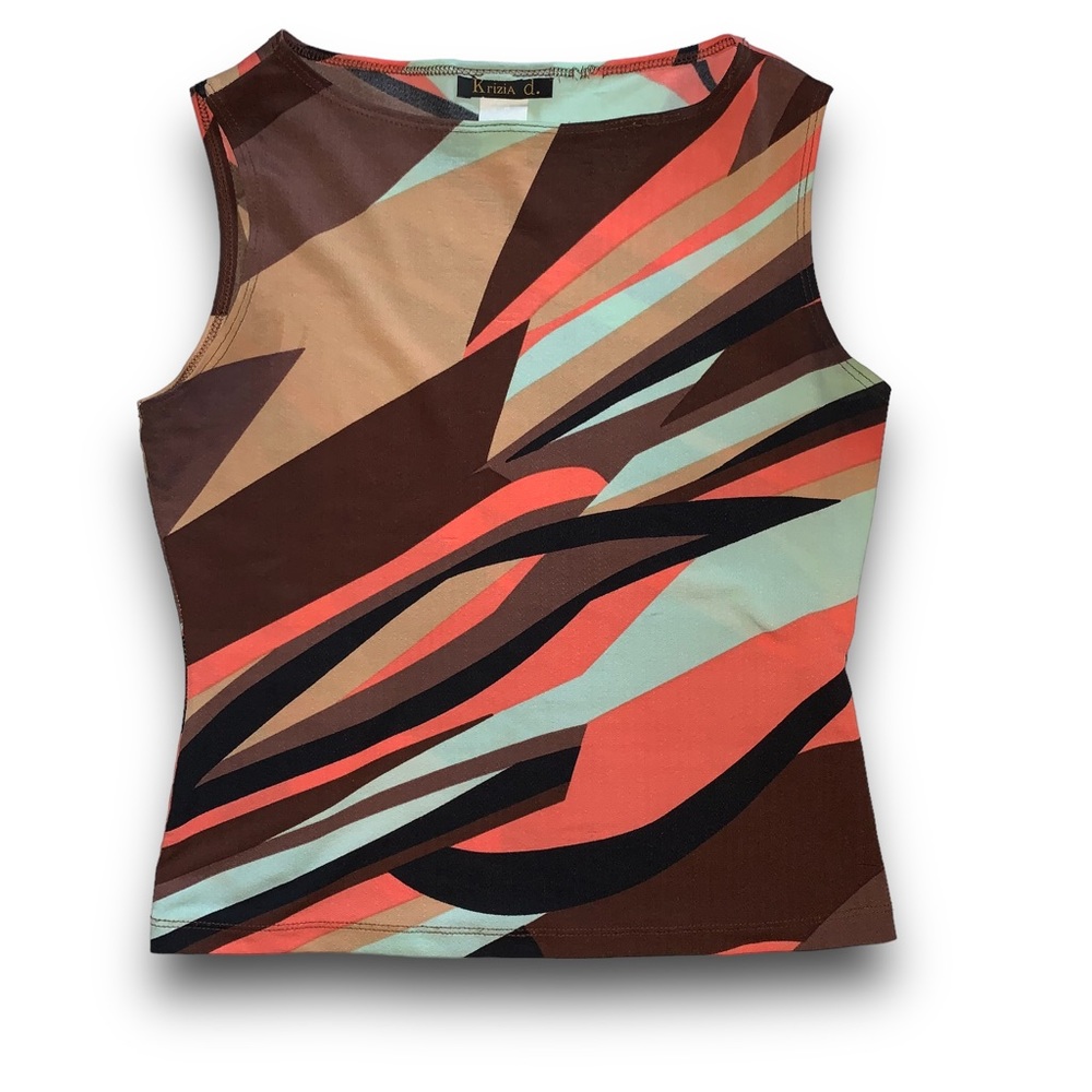 Y 2 K :: Vintage Unique Y2k Abstract Mod Top - image 6